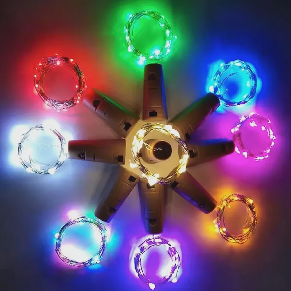 Fleskurk LED Snoerlichtjes - Sfeerverlichting voor Fles, Kerst, Feest & Decoratie