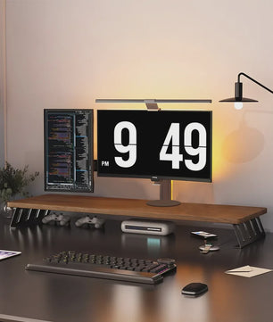 Houten Monitorverhoger met Opbergruimte - Ergonomische Bureau Organizer