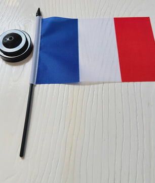 Franse Vlag Bureau - 14x21cm Tafelvlag met Standaard voor Decoratie