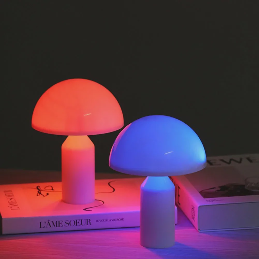 Mushroom LED Tafellamp - Dimbaar Touchlicht voor Sfeer & Decoratie