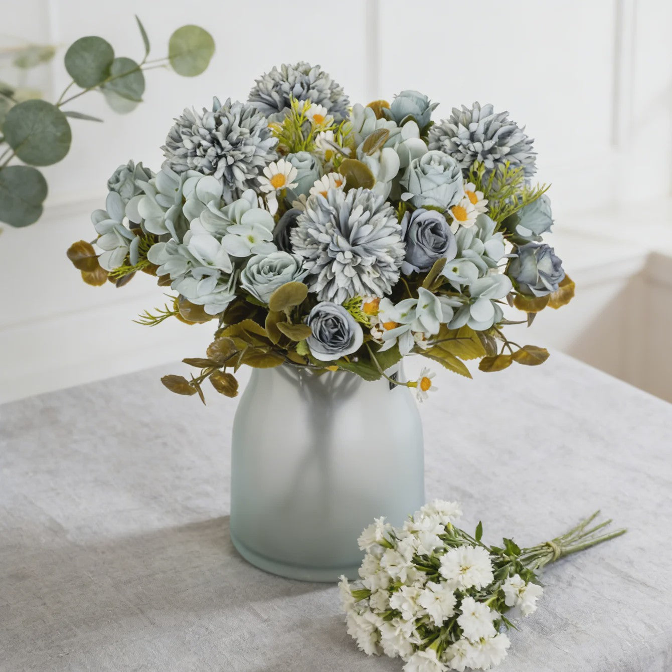 Kunstboeket Bloemcombinatie - Decoratie voor Huis, Bruiloft & Fotografie