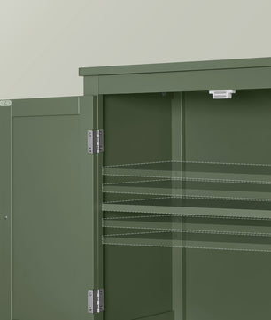 VASAGLE Hangkast met 4 Deuren - Stijlvolle Opbergkast voor Badkamer of Keuken - 30x60x110 cm
