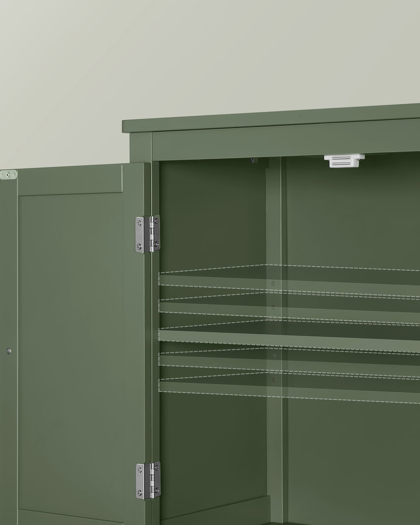 VASAGLE Hangkast met 4 Deuren - Stijlvolle Opbergkast voor Badkamer of Keuken - 30x60x110 cm