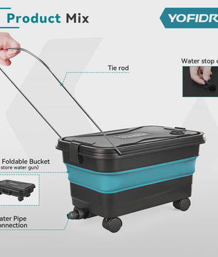 YOFIDRA 200 Bar Brushless Hogedruk Autowasser met 22L Emmer - Draadloos voor Makita 21V Accu