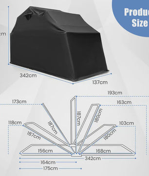 Waterdichte Motorfiets Stalling Tent - Outdoor Bescherming