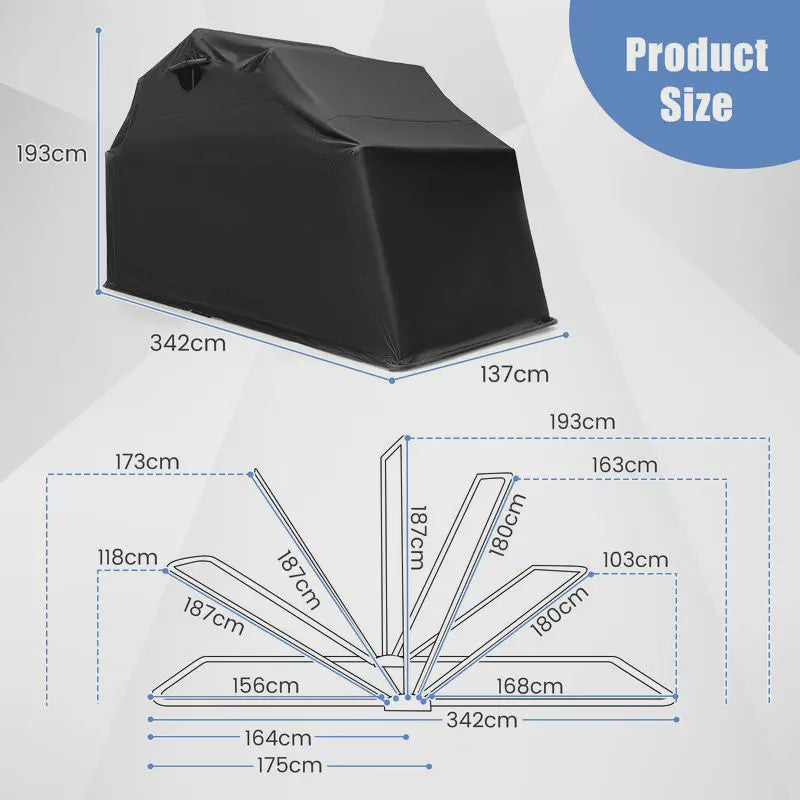 Waterdichte Motorfiets Stalling Tent - Outdoor Bescherming