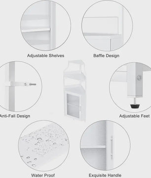 Industriële Hoekbar Kast met Wijnrek, Glazenhouder en Gaasdeur - Compact Buffet voor Woonkamer, Keuken of Eetkamer
