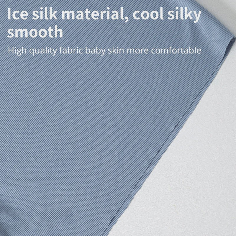 Kinder Pyjama Set van IJzige Zijde - Zomer Korte Mouw & Shorts