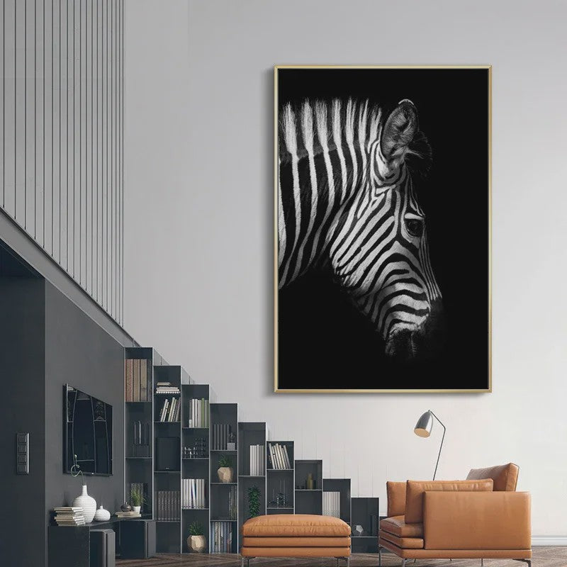 Moderne Canvas Schilderijen met Dieren: Leeuw, Olifant, Zebra & meer - Minimalistische Wanddecoratie