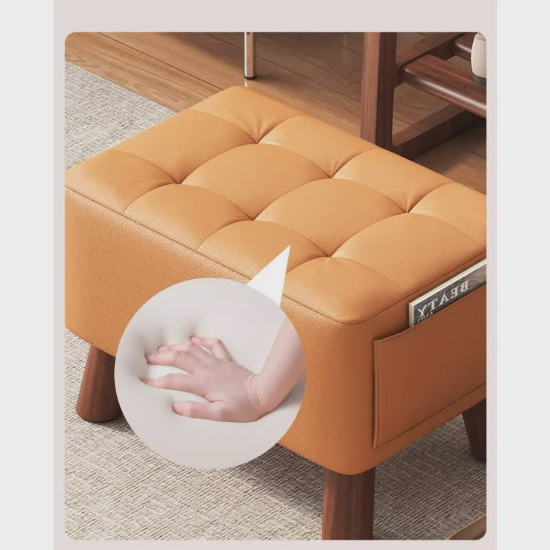 Stijlvolle Voetenbank met Opbergvak - Comfort voor Woonkamer & Kantoor
