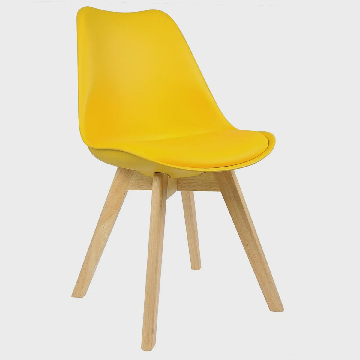 Retro Design Keukenstoel met Comfortabel Kussen - Set van 2