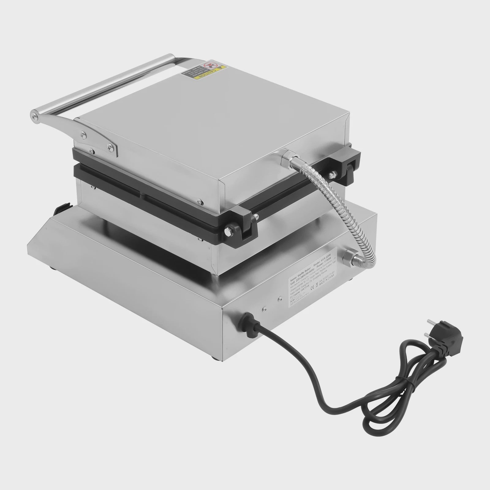 Professionele Wafelijzer 1750W - 4 Wafels Tegelijk - Instelbare Temperatuur 50-300°C