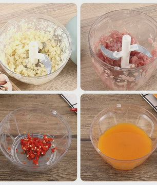 Handmatige Keuken Snijmachine - Knoflook, Ui, Vlees & Groenten Hakker (500/900ML)
