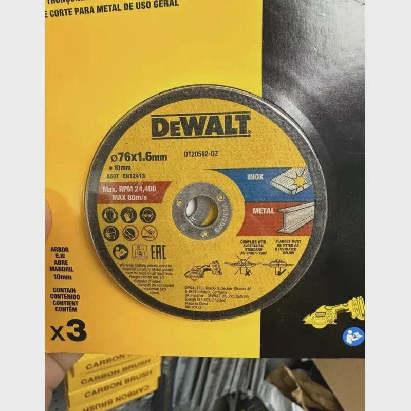 DEWALT 76mm INOX Metaal Zaagschijf - 3 Stuks (DT20592-QZ) - Voor Multimateriaal