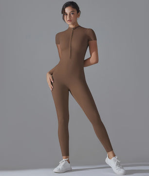 Naked Jumpsuit: Short Sleeve Yoga & Fitness Pak - Sneldrogend & Ademend