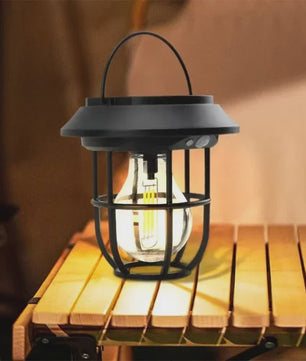 Solar Buitenlamp met Hangende Lantaarn - Decoratieve Tuinverlichting voor Pad, Oprit & Muur