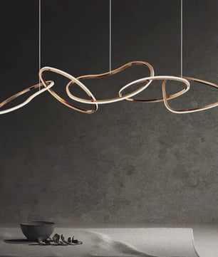 Moderne LED Plafondlamp Ring Design - Dimbare Hanglamp voor Woonkamer & Eetkamer