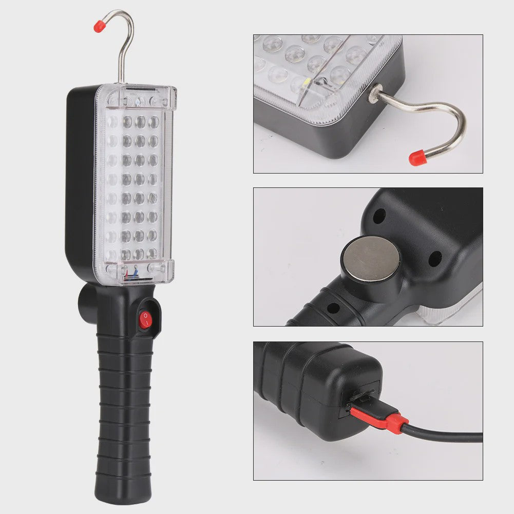 Draagbare Werklamp met Magneet & COB LED - Ideaal voor Auto Reparatie, Camping & Buiten