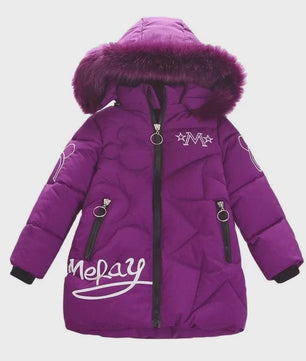 Warme Winterjas Meisjes met Capuchon - Dik & Waterdicht - 3-12 Jaar