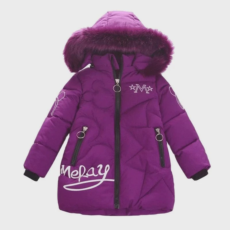 Warme Winterjas Meisjes met Capuchon - Dik & Waterdicht - 3-12 Jaar