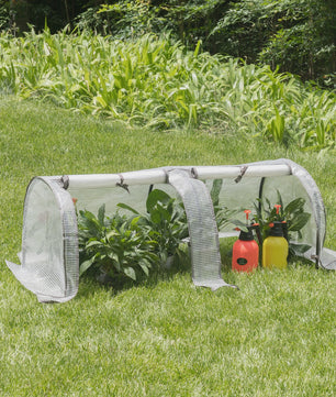 Dubbele Plantenkas Tuinkas met UV-bescherming - 130x60x50cm