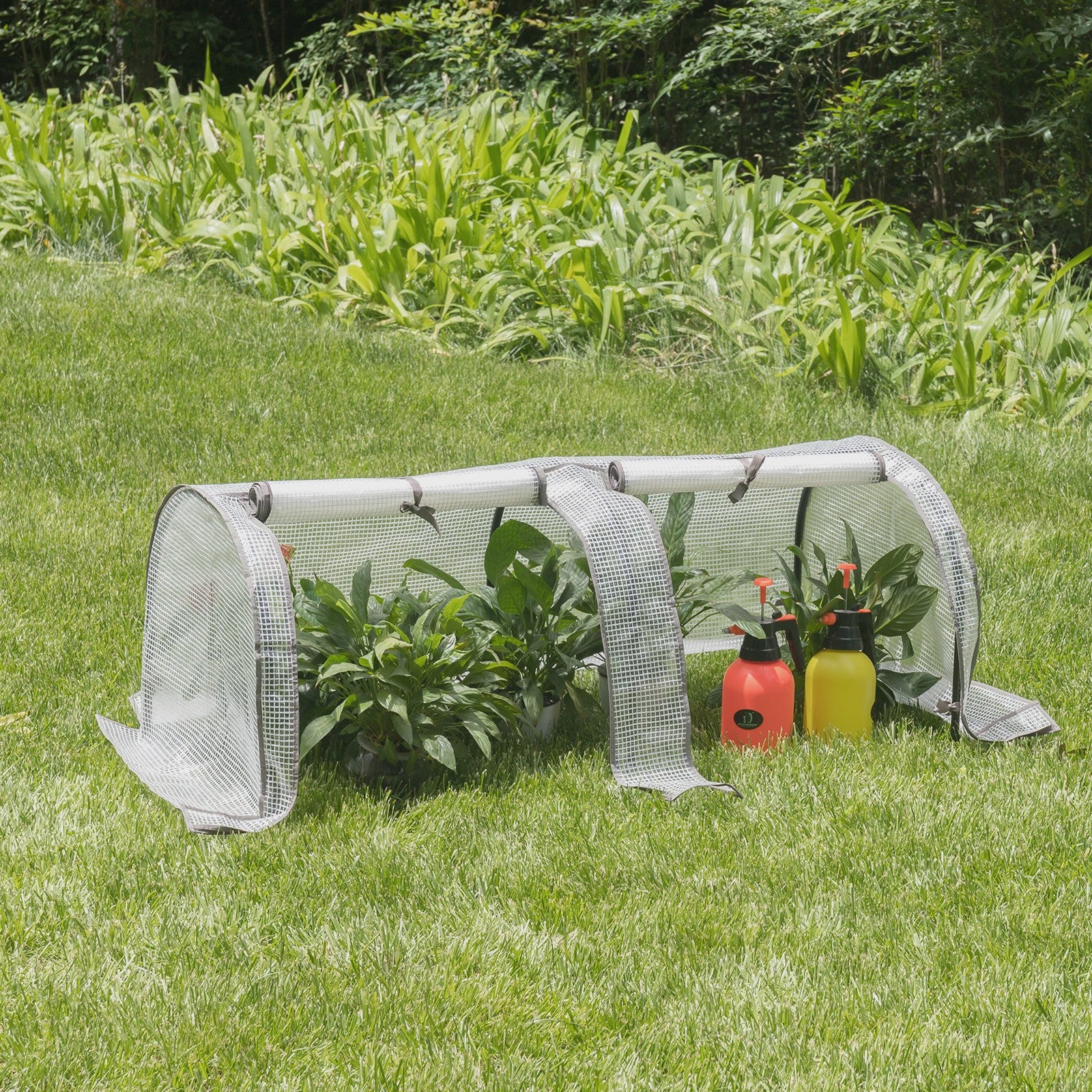 Dubbele Plantenkas Tuinkas met UV-bescherming - 130x60x50cm