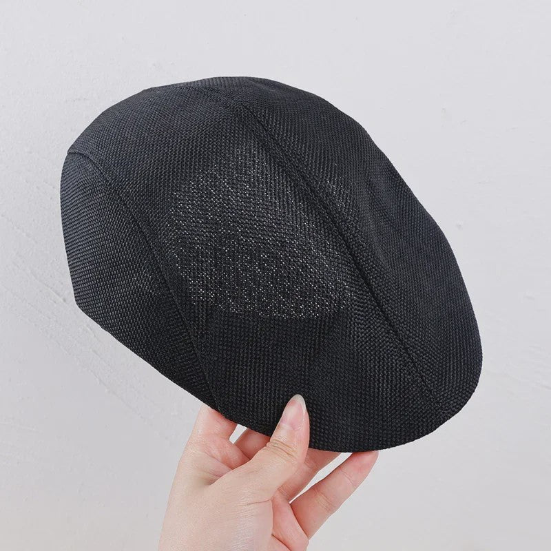 Stijlvolle Britse Baret Pet voor Heren - Retro Painter Cap voor Lente & Zomer