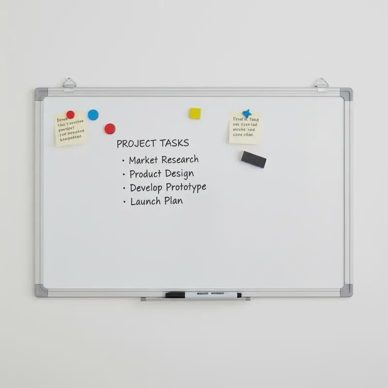 Magnetisch Whiteboard 40x30 cm met Aluminium Frame - Organiseer en Plan