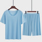 Heren Pyjama Set: IJssilke Korte Mouw & Short - Zomer Comfort