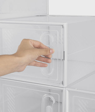 Stapelbare Transparante Schoenenboxen met Deksel - Stofvrij en Modulair