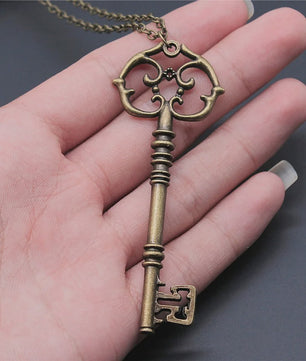 Vintage Sleutelhanger Ketting - Grote Opvallende Hanger voor Dames en Heren