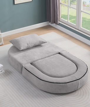 Modulaire Slaapbank Futon Fauteuil met Kussen - Compact en Multifunctioneel