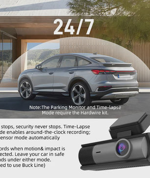 ACCEO B61P 4K Dashcam met Dubbele Lens (Voor & Achter 1080P), GPS, WiFi en 24H Parkeerfunctie
