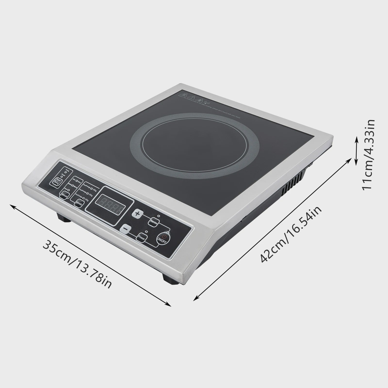 Professionele 3500W Inductie Kookplaat - Draagbaar & met Timer