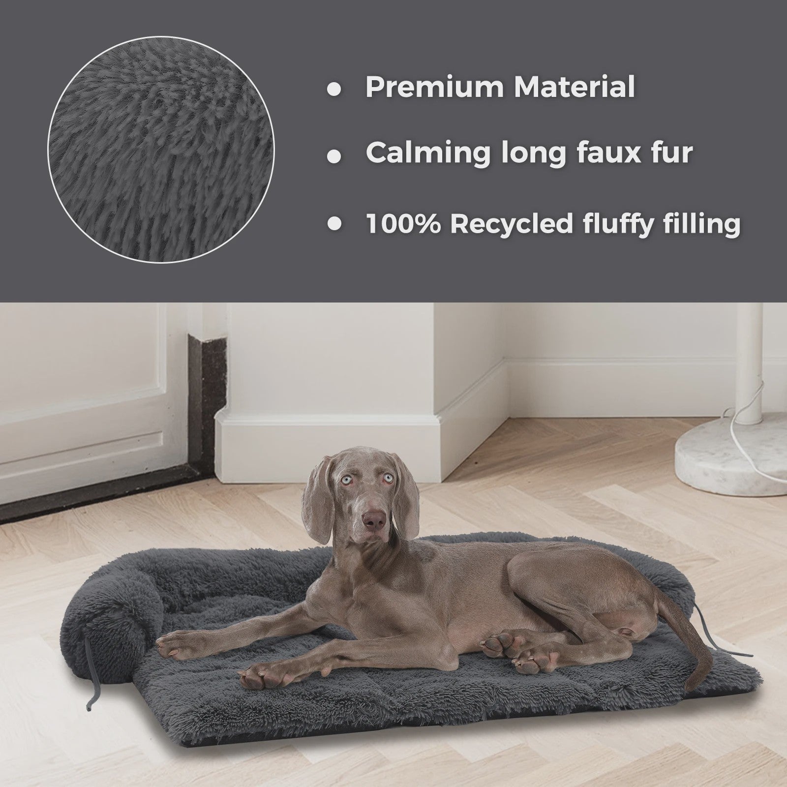 Luxe Fluffy Hondenkussen - Extra Zacht & Wasbaar Hondensofa voor Winterse Warmte