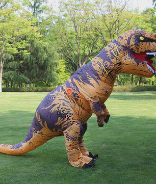 Opblaasbaar T-Rex Dinosaurus Kostuum voor Volwassenen - Halloween, Feest & Cosplay