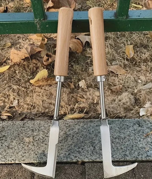 Stevige Onkruidsteker van Koolstofstaal met Ergonomische Grip - Handgereedschap voor Tuin & Tegels