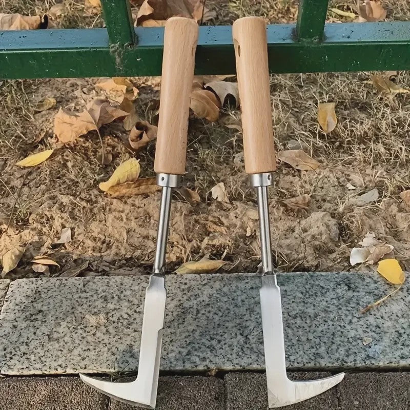 Stevige Onkruidsteker van Koolstofstaal met Ergonomische Grip - Handgereedschap voor Tuin & Tegels