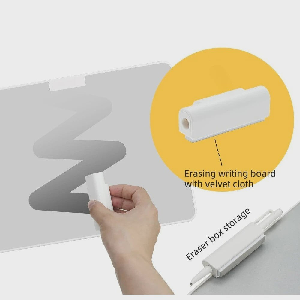 Magnetisch Schrijfbord A4 met Pen & Gum - Herbruikbaar Notitieblok voor Kantoor en Tekenen
