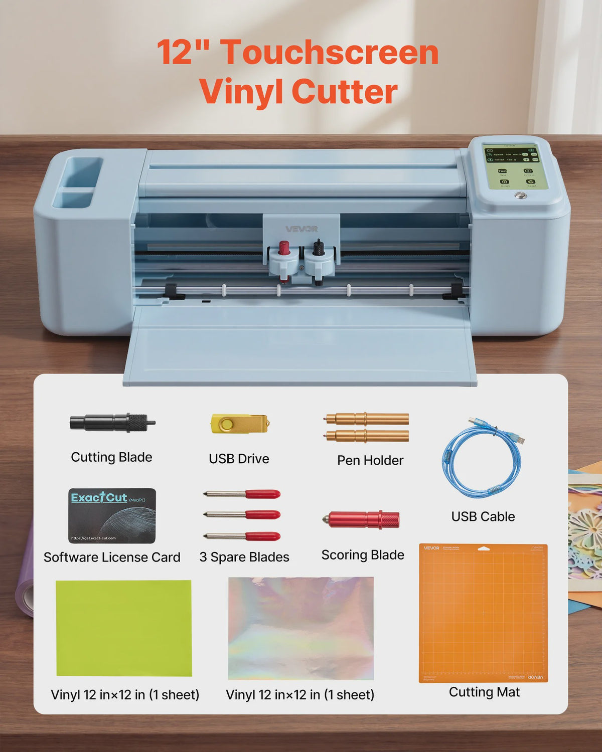 SucceBuy Vinyl Snijmachine 12-inch met Touchscreen & 20.000+ Ontwerpen