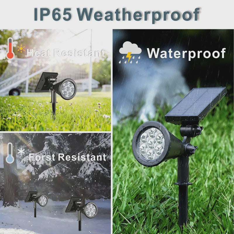 Waterdichte Solar Spotlight met 7 LED's - Tuinverlichting op Zonne-energie