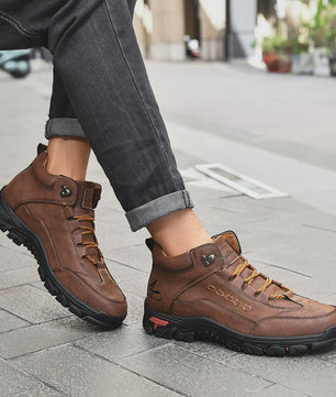 Heren Hoge Fashion Laarzen - Lente/Herfst Outdoor & Hiking Schoenen met Dikke Zool