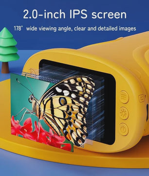 Draagbare Digitale Kinder Microscoop 1000x Zoom met 2.0" IPS Scherm - Educatief Cadeau