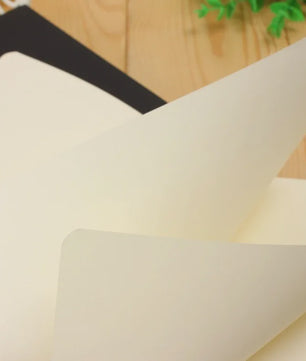A6 Retro Notitieboek - Blanco Papier voor Tekenen, Schetsen en Schrijven - Zwart
