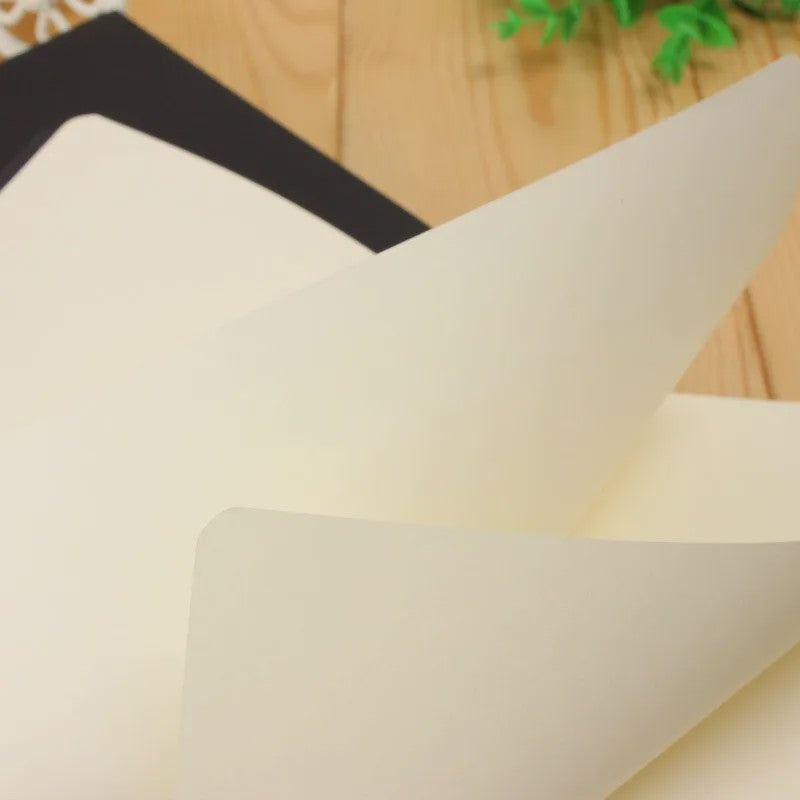 A6 Retro Notitieboek - Blanco Papier voor Tekenen, Schetsen en Schrijven - Zwart