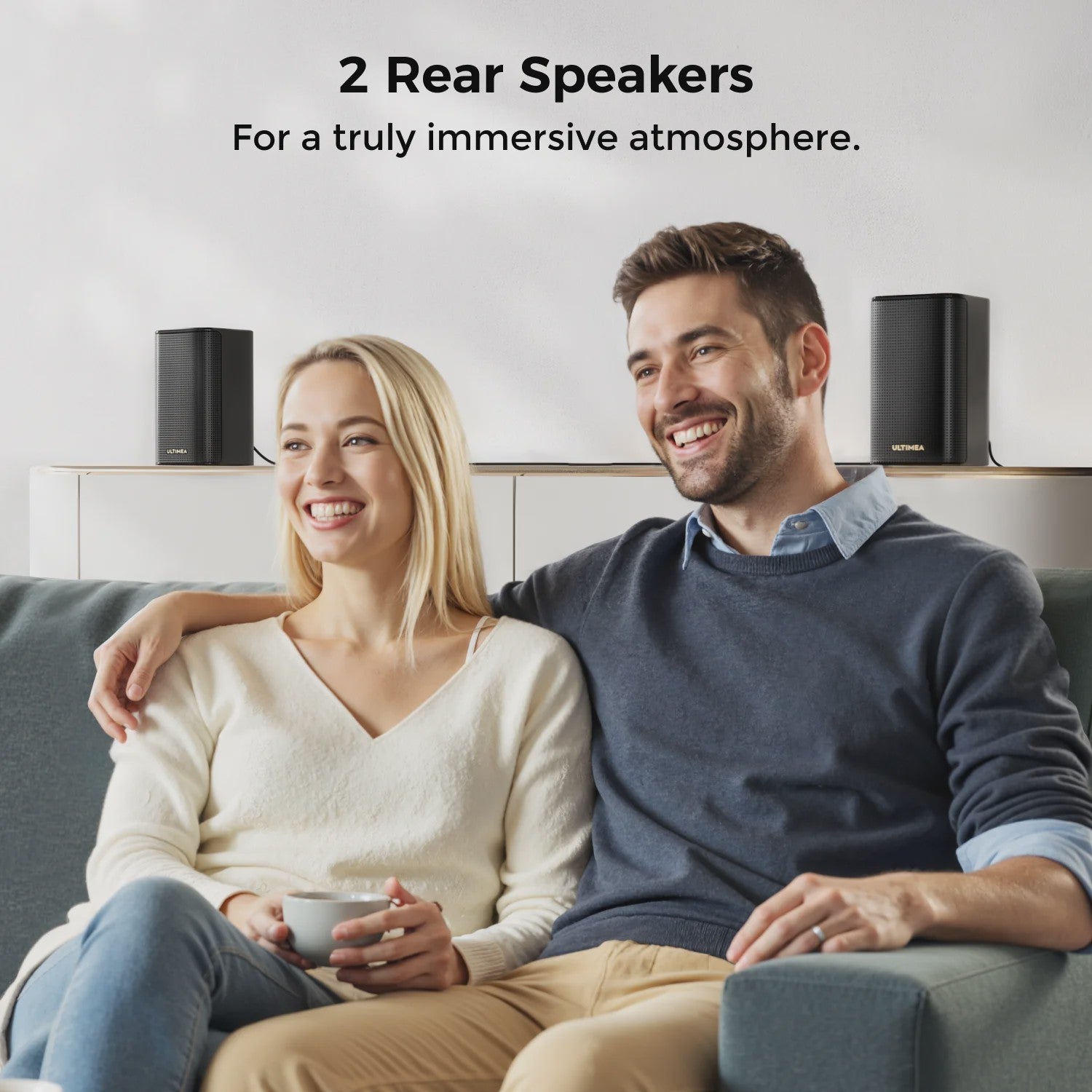 ULTIMEA 5.1.2ch Soundbar Home Theater Systeem met Dolby Atmos, 460W, Surround Speakers en App Bediening