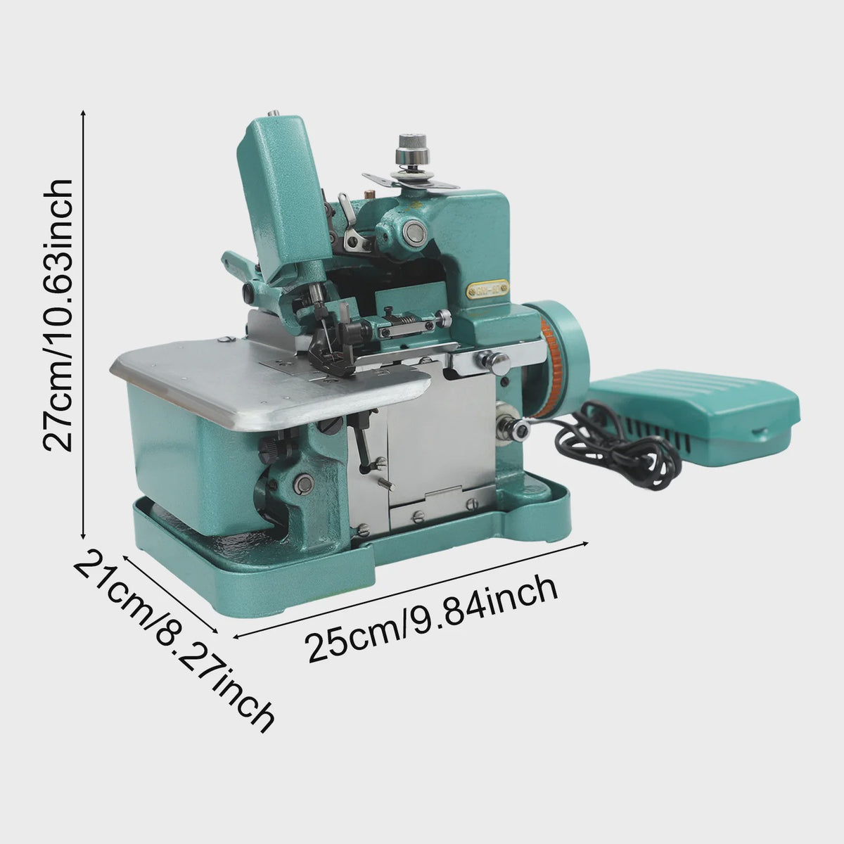Professionele Elektrische Overlock Machine - 150W, 3000 St/min, Voetschakelaar