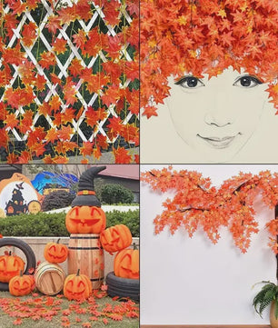 Kunst Slinger Esdoornbladeren - Herfstdecoratie voor Feestdagen en Bruiloften