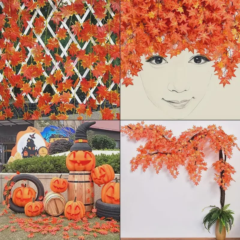 Kunst Slinger Esdoornbladeren - Herfstdecoratie voor Feestdagen en Bruiloften