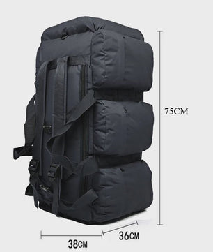 100L Grote Reistas Backpack - Waterbestendig & Duurzaam voor Outdoor Avonturen